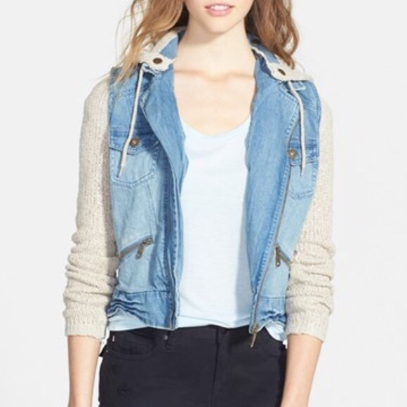 Billabong Jean Jacket with Sweater Mix. - Picture 5 of 5